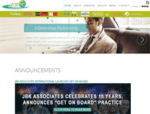 Tablet Screenshot of jbkassociates.net